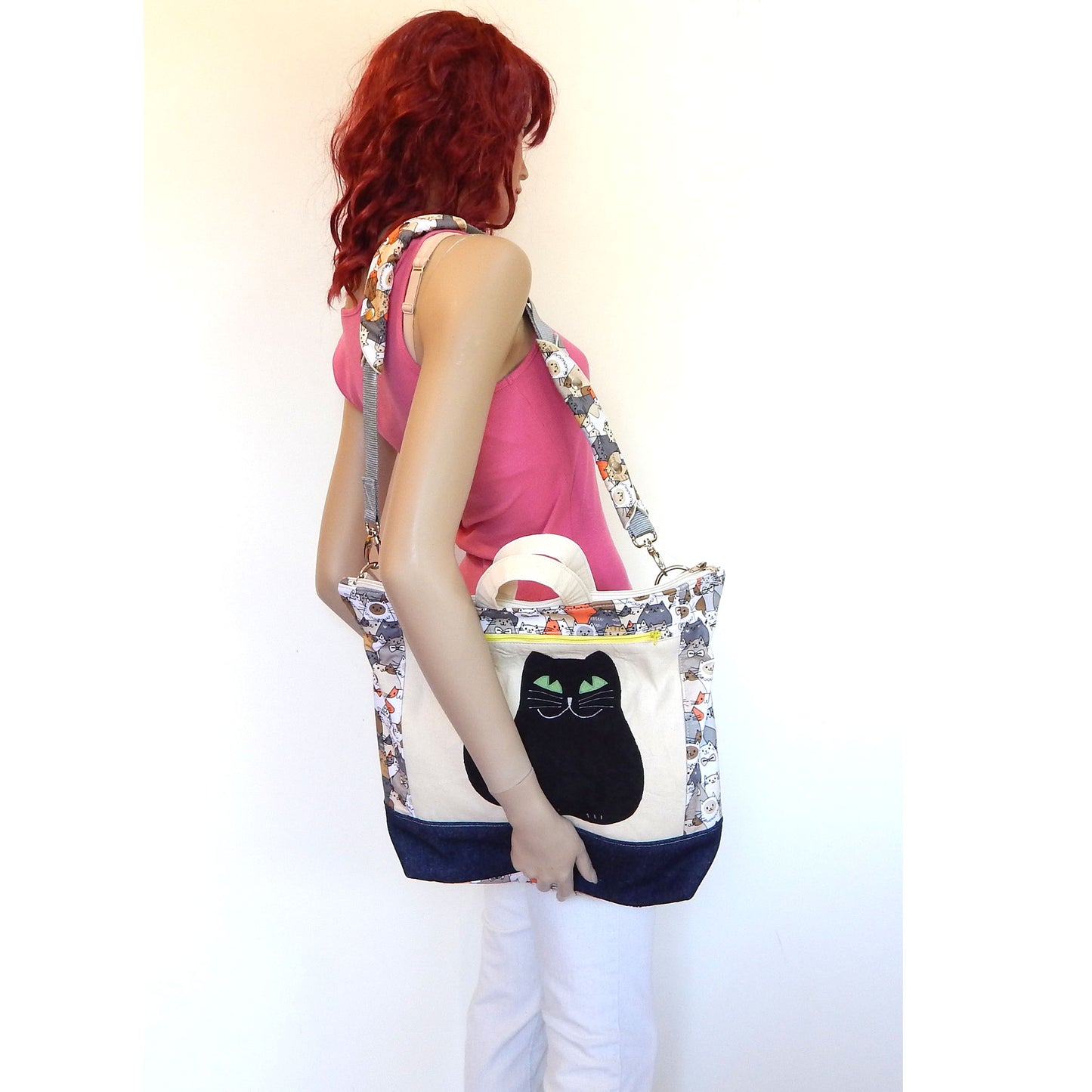 Cat Tote Bag - Orange