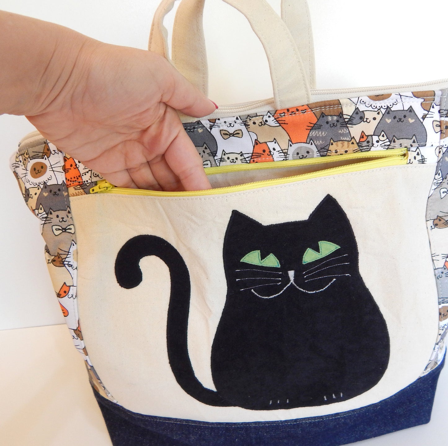 Cat Tote Bag - Orange